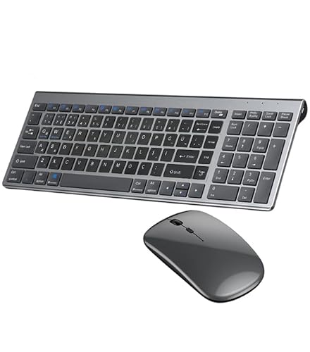 Coverzone Onezero Kablosuz Türkçe Klavye Mouse Set Şarjlı Klavye Mouse 2.4G USB Dongle ve Bluetooth Bağlantılı Ergonomik Tasarım Kablosuz Keyboard Fare Titanyum Renk ZR609