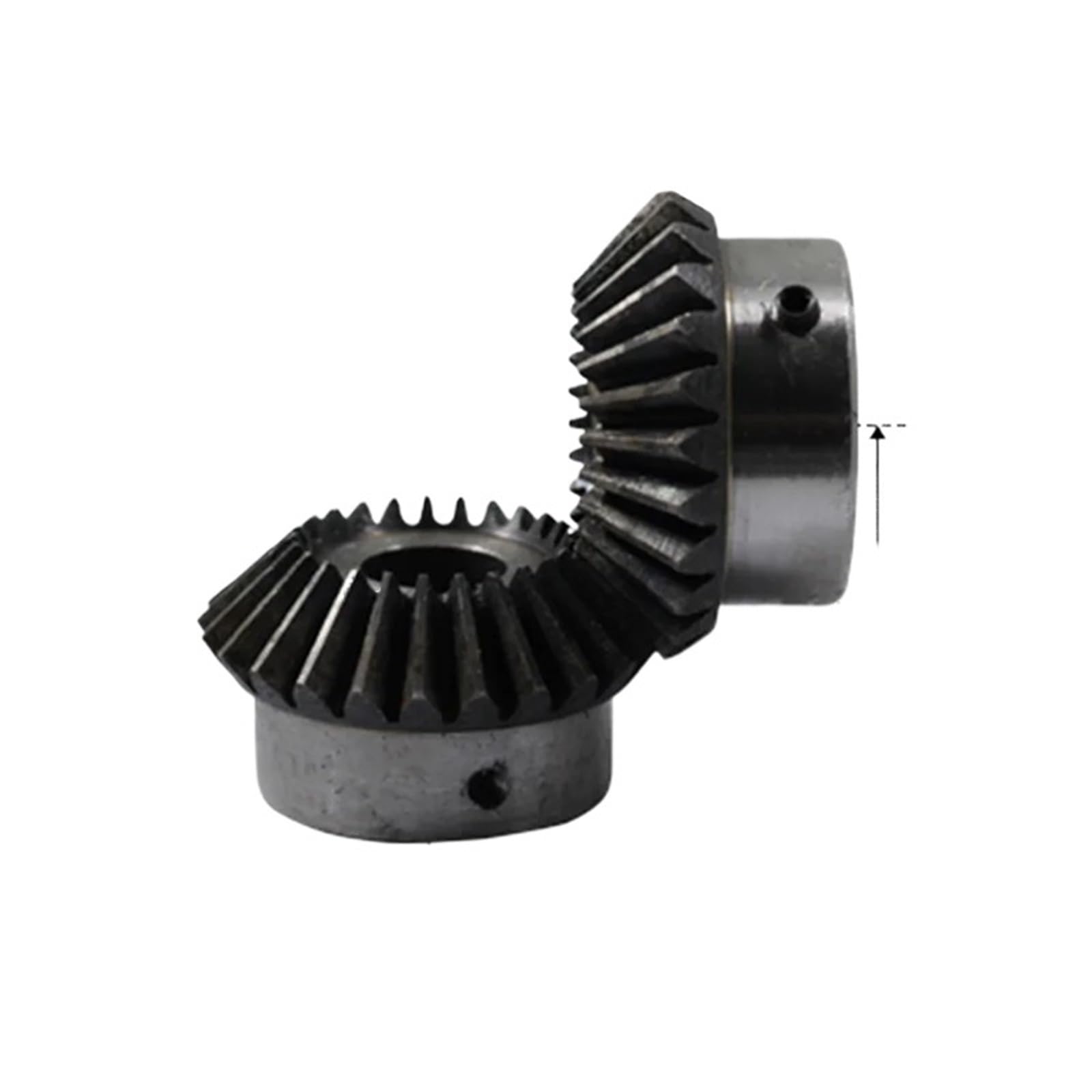 2 pezzi Ingranaggio conico 0,5 M 30 denti Foro interno 6 mm Ingranaggio Angolo di accoppiamento 90 gradi Ingranaggi in acciaio Foro for vite M5