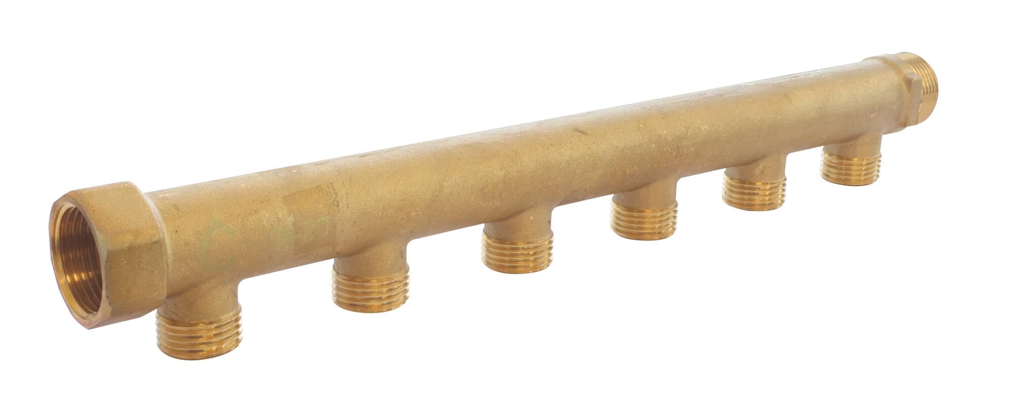 SOMATHERM FOR YOU - bronce colector - 6 salidas masculina 15/21-20/27 femeninas de entrada - salida Buck 20/27