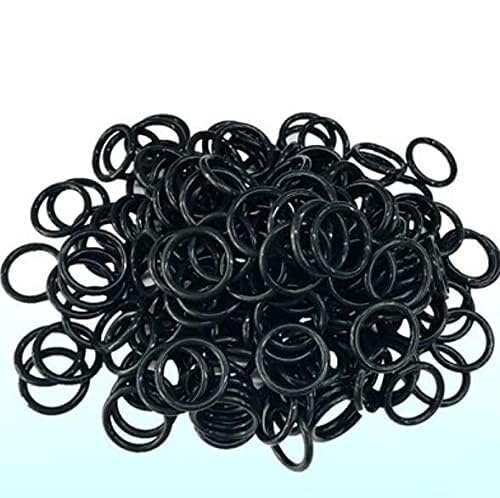 100 sztuk 7mm-40mm OD O-ring Pierścień uszczelniający Okrągła gumowa uszczelka Kauczuk nitrylowo-butadienowy Uszczelki i uszczelki przemysłowe Średnica 2,4 mm - (Rozmiar: 25 mm x 2,4 mm)(13mm x 2.4mm)