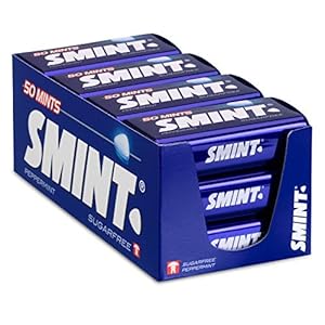 SMINT XL Peppermint, krachtige pepermuntjes, suikervrije pastilles voor een frisse adem, pakket van 3 blikjes