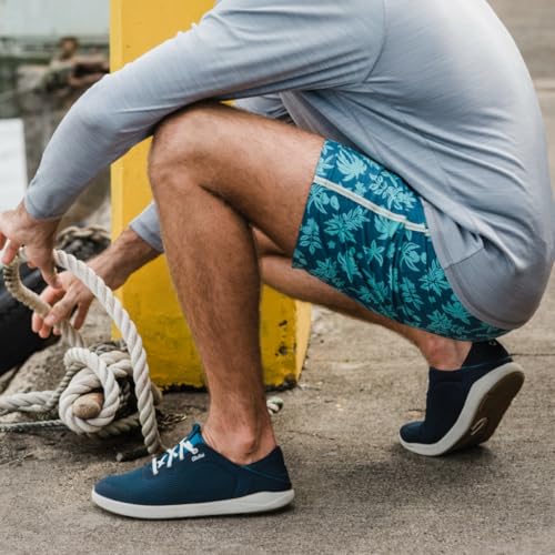 Image of OluKai Moku Pae Slip-On Men's Boat Shoes, Breathable Mesh Deck Shoes, Lightweight Water-Friendly Beach Sneakers for All-Day Comfort