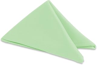 Polyester Cloth Napkins - Washable Soft Table Linens - Durable & Elegant for Dining, Restaurants, Weddings, Events, Rentals, Banquets, & Parties - Premium Quality Set of 50, Mint Green, 17"x17"