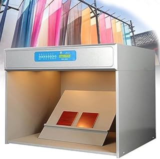 Armario a juego, caja de luz LED con 6 fuentes de luz para uso en laboratorio en evaluación de color para textiles impresos, hardware, cuero, plástico y tela