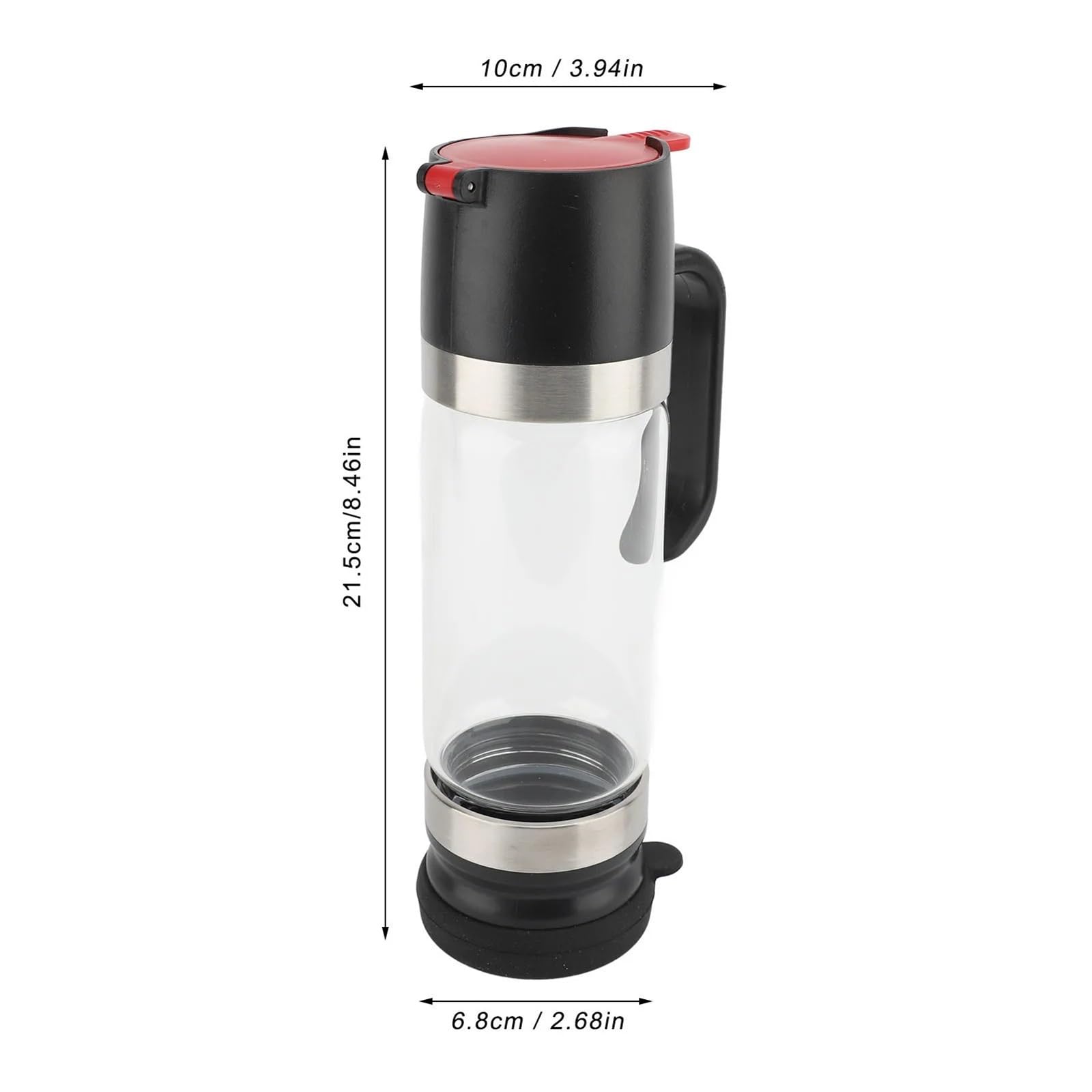 Dispensador De Miel Dispensador de miel, jarabe vidrio transparente 350ml con asa, contenedor for evitar goteos, for cafeterías, restaurantes y hogares