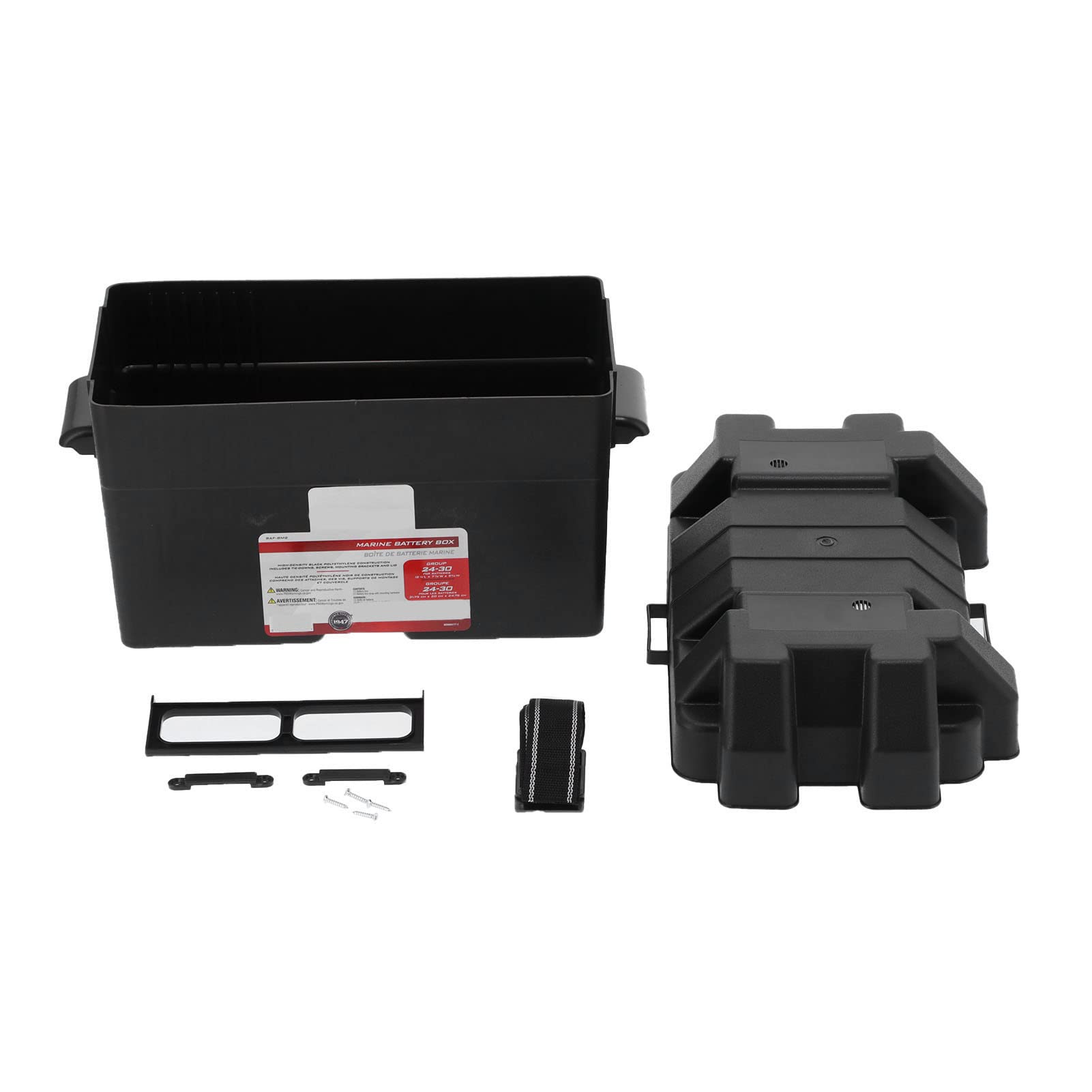 Porta di stoccaggio della scatola della batteria universale, custodia per batteria in plastica ABS di grande capacità di grandi dimensioni per rimorchio per barca per camion per