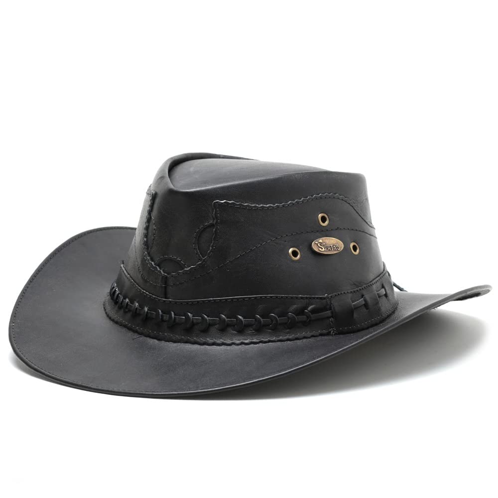 Chapéu Cowboy Texano De Couro Legitimo Masculino Preto CM SHOES em promoção! Veja a oferta e mais achadinhos de Bonés & Chapéus 2 Hoje é o melhor dia para comprar Chapéu Cowboy Texano De Couro Legitimo Masculino Preto CM SHOES com aquele preço maroto! Promoção! Aproveite a oferta! 2