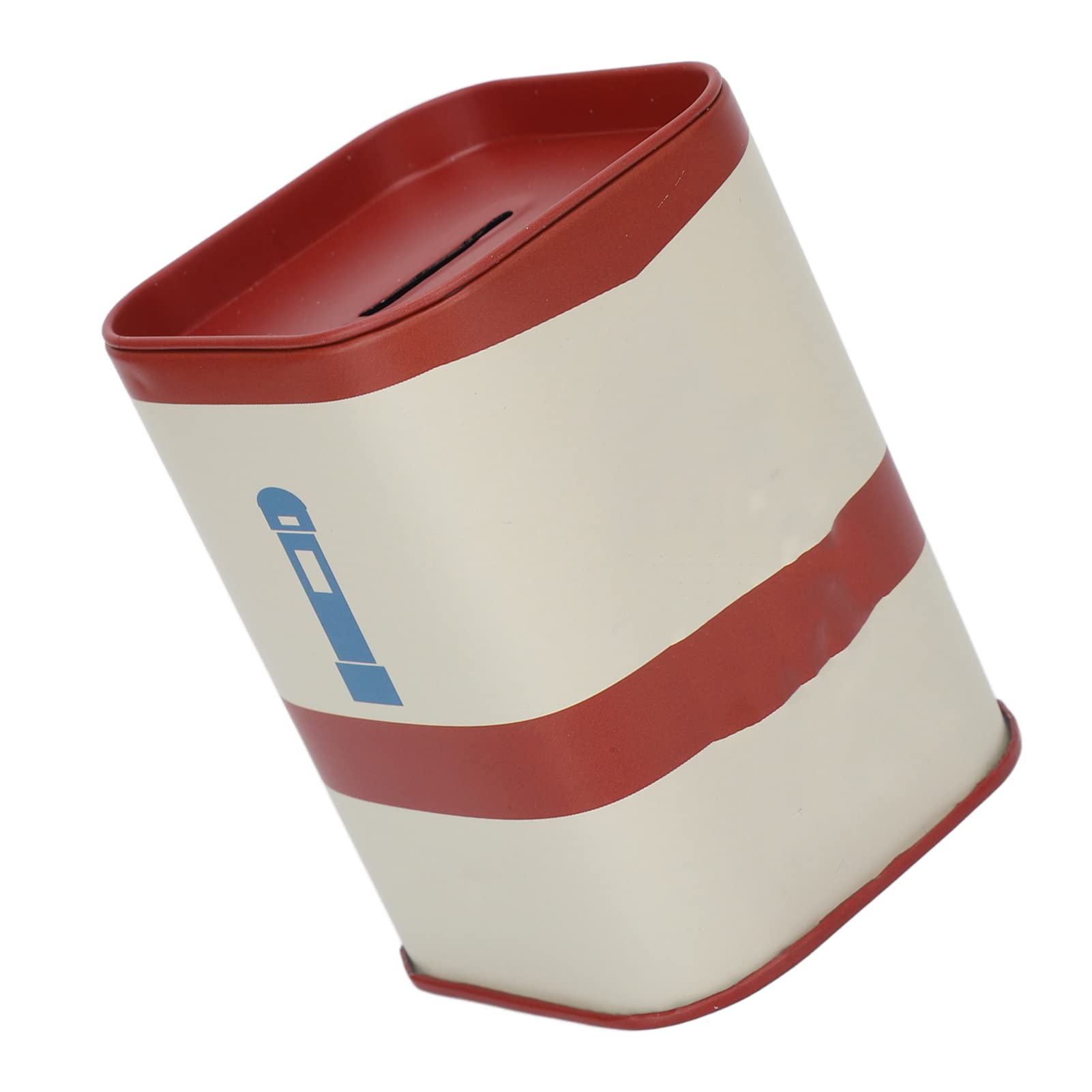 Blade Disposal Case Storage Bank, Blade Bank for Blade Storagement, Iron Detachable Cover Large Capacity Waste Blades Storage Box for Barber Shop(Red)