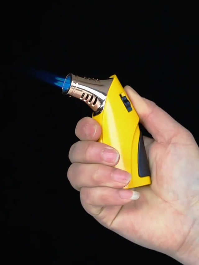 Encendedor butano multifunción con llama ajustable y seguro miniatura 6