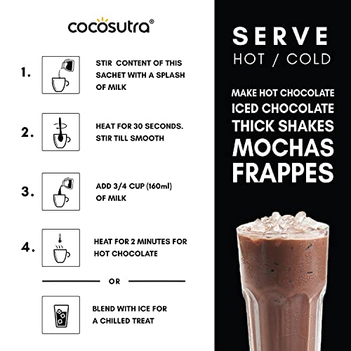 Image of Cocosutra Hot Chocolate Gift Hamper | 2 * 6 Single Serve Sachets | 6 Premium Drinking Chocolate Flavors | Gluten Free & Vegan | Enjoy Hot or Cold | 240g (Pack of 3)