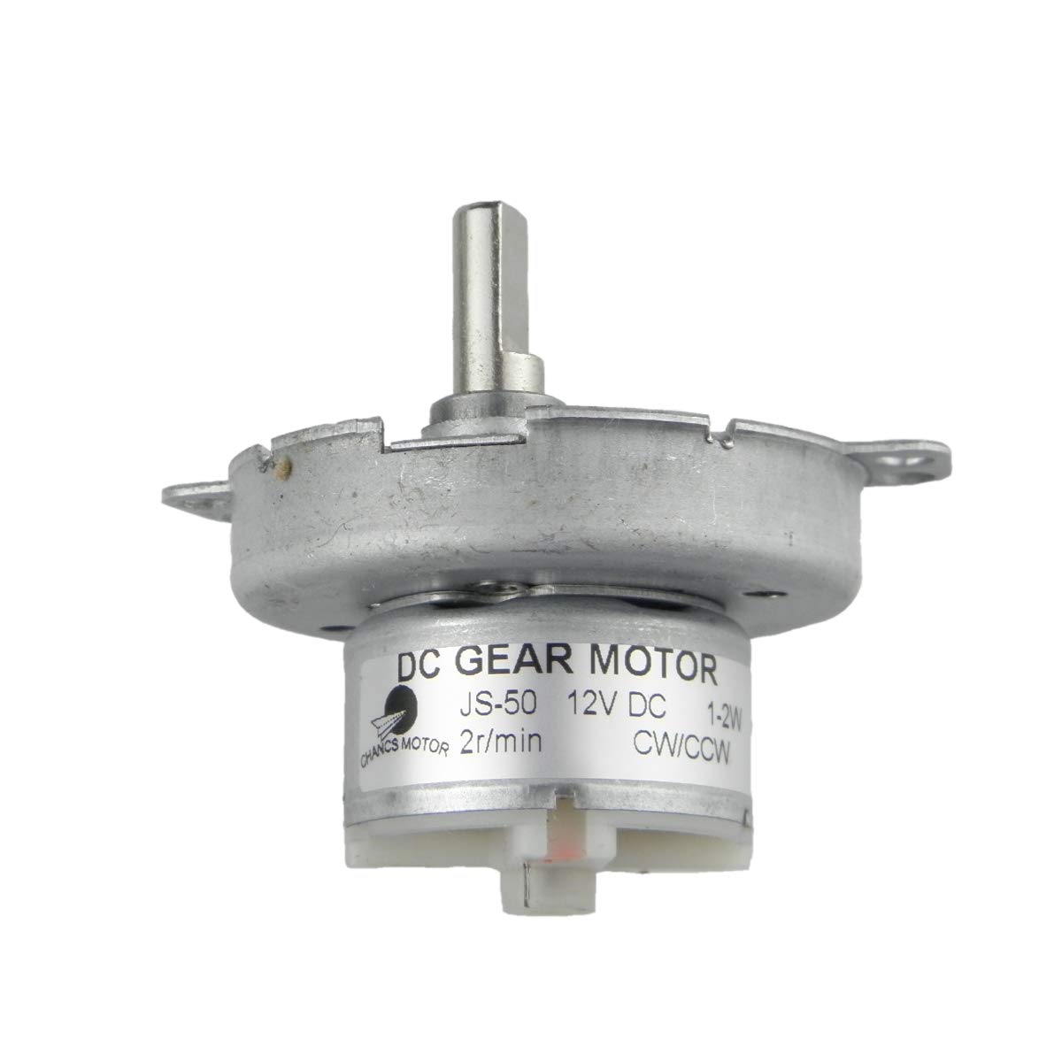 CHANCS D-Sahft Gear Electric Motor JS-50 12V DC 2RPM CW/CCW Slow Speed Motor Reduced DC Motor Microwave Micromotor โ image 1