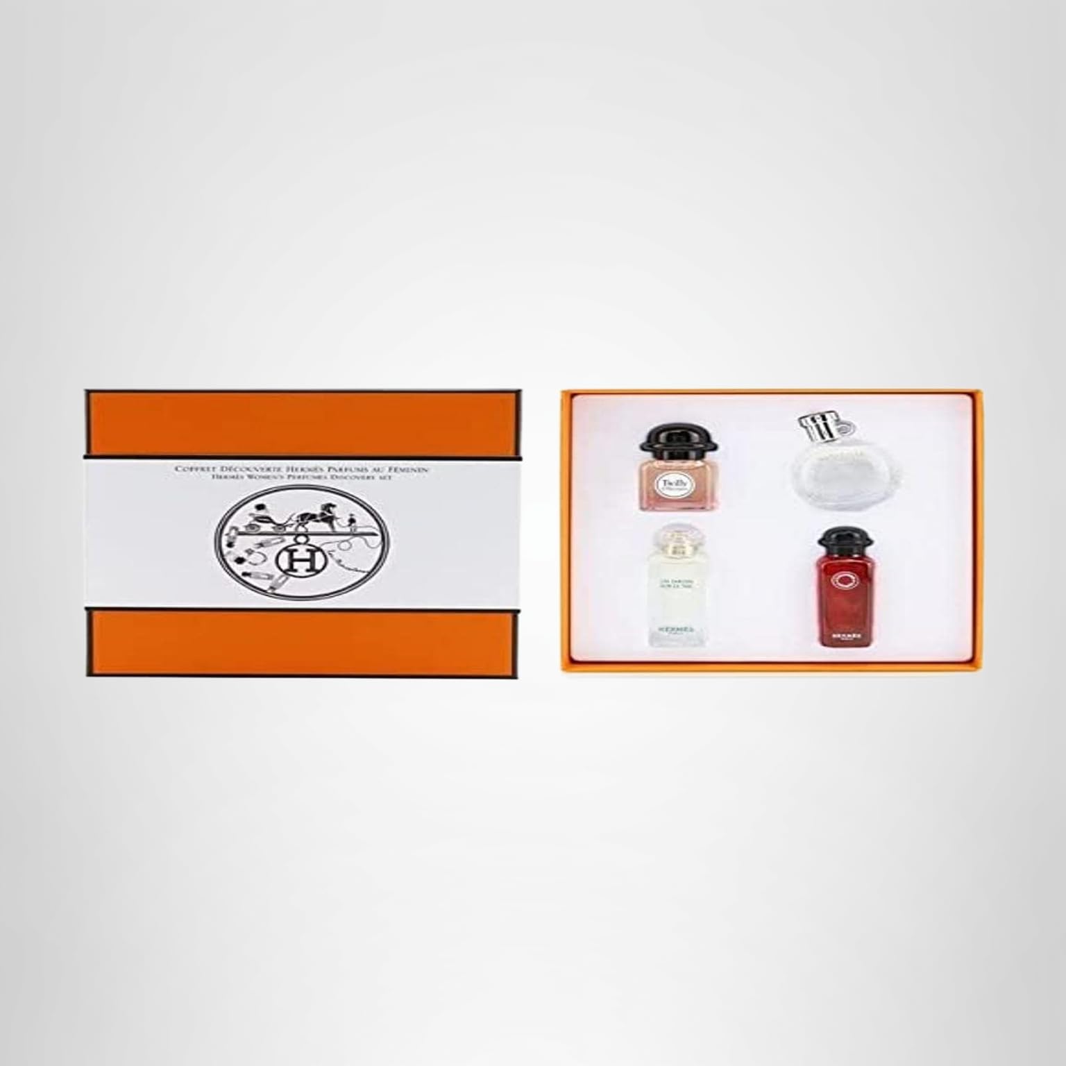 HERMES ギフトセット Amazon.com : HERMÈS Discovery 4-Pieces Miniature Set for Unisex