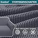 Granbest High Stretch Sofabezug Moderne Sofaüberwurf Jacquard Elastische Sofahusse für Wohnzimmer Protector für Hunde Haustiere (2 Sitzer, Grau)