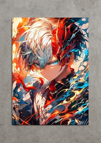 Image of NIJUKA Anime Printed A4 Size Metal sheet Poster For Home And Room Decoration | For Anime Art Fans Boys And Girls (Icehot)