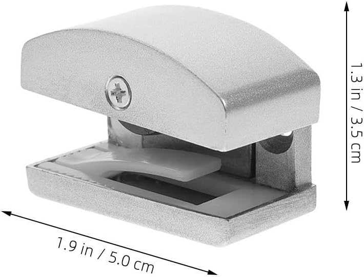 Uonlytech Adjustable Sliding Shower Door Bottom Guide 2-Pack Glass Door Stopper for Bathroom Track Hardware Anti-Swing Limiter Stopper