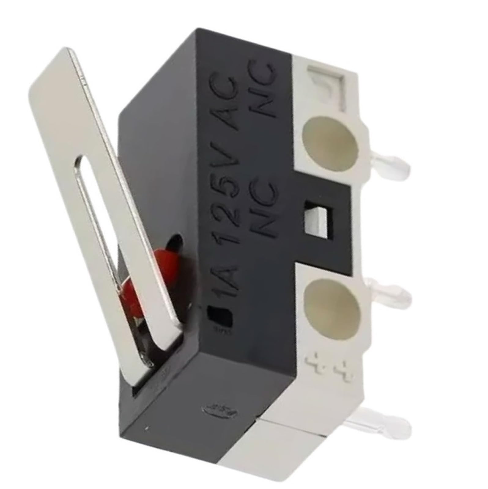 20/100/1000 Uds interruptor de límite interruptores de botón momentáneos 1A 125V 3 pines interruptores de ratón SPDT con rodillo de mango largo(PULLEY,20PCS)