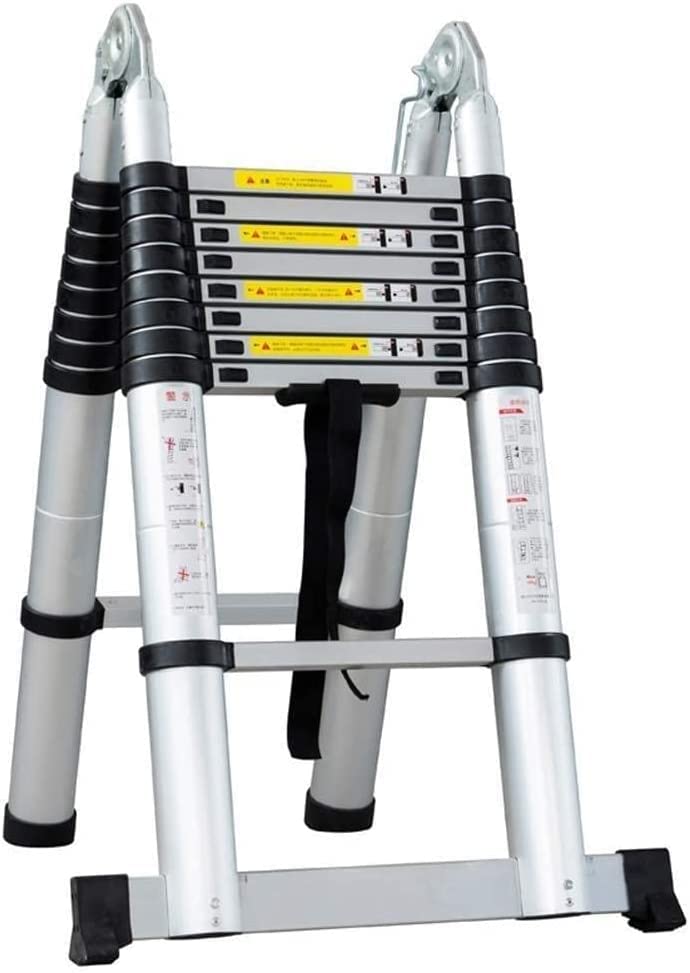 KRISHYAM 18.4ft Aluminum Telescoping Ladder, Portable A-Type Telescopic Extension for Outdoor & Household Use, 551lb Capacity, Enhanced Safety with Balance Rod - Silver (B0B8YVCP6Y) Amazon Price History, Amazon Price Tracker