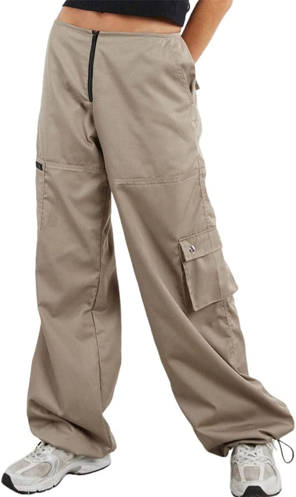 Pantaloni In Ecopelle Donna Vita Alta - Stile Gotico Y2K Gamba Larga | ORANDESIGNE - Foto 5