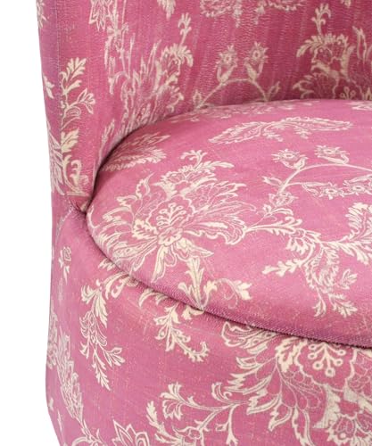 Image of SR Printed Ottoman Pouffes Chair Stool for Living Room Furniture Sitting Dressing Table Pouf Sofa Puffy Stool Room, Pouffes for Sitting Foot Rest, (18x32 Inch, Pink)