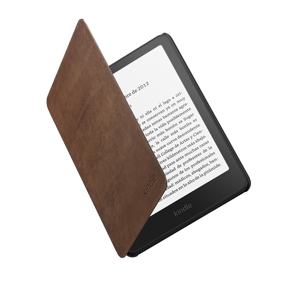 Funda Amazon Kindle Paperwhite y Amazon Kindle Colorsoft Signature Edition | Funda protectora ligera, plegable y resistente al agua | Piel prémium en oferta en Amazon