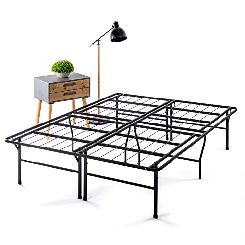 image for Best Price Mattress 18 Inch Metal Platform Beds w/Heavy Duty Steel Sla