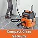 Fein Turbo I Wet/Dry Dust Extractor, Ultra-Quiet Vacuum - 5.8-Gallon Capacity, 151 CFM Suction, Anti-Static System, 13 ft Hose, 19 ft Cord, Includes Hose and Filter - 92035236090