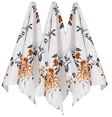 Ruvanti Kitchen Towels, Premium Quality (3 Pack-100% Cotton-20X30) Dish Towels/Bar Towels .Soft, Absorbent