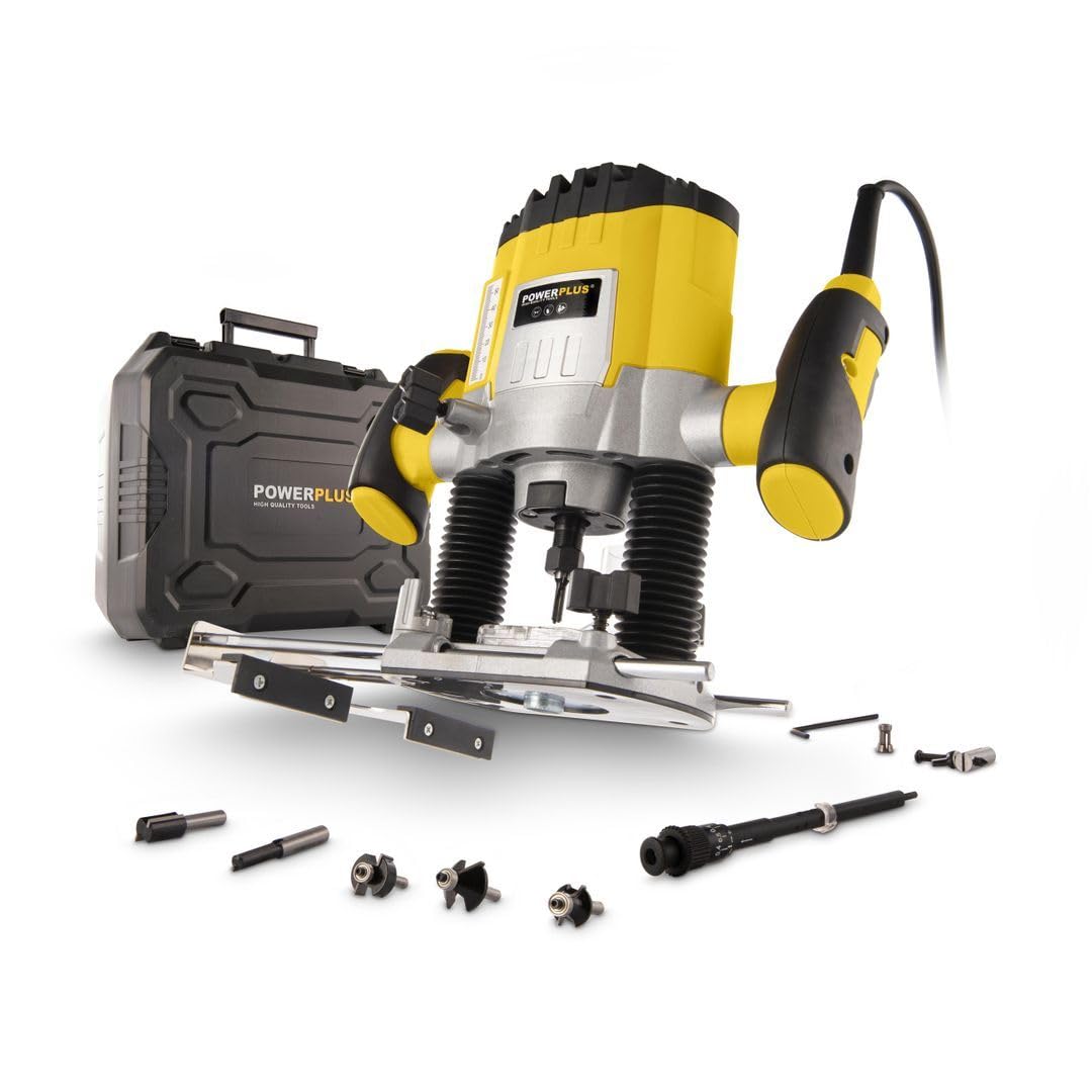 Powerplus POWX0910 POWX0910-Fresadora 1200W + 6 frese