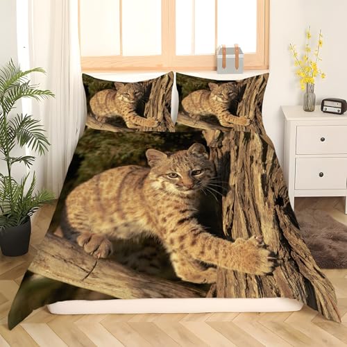 Housse de couette 200x200 chat infroissable en microfibre douce avec zip - 3