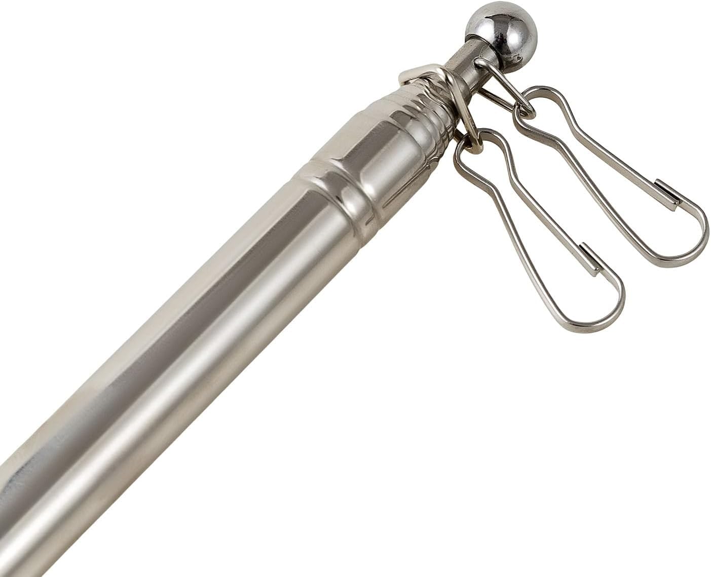 Asta Telescopica Per Bandiere In Acciaio Inox - Allungabile Fino A 2 M | Per Guide, Insegnanti, Eventi - Foto 6