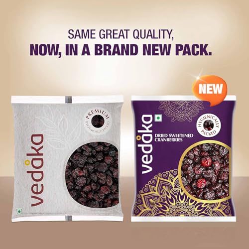 Image of Vedaka Premium Whole Dried Cranberries, 100g