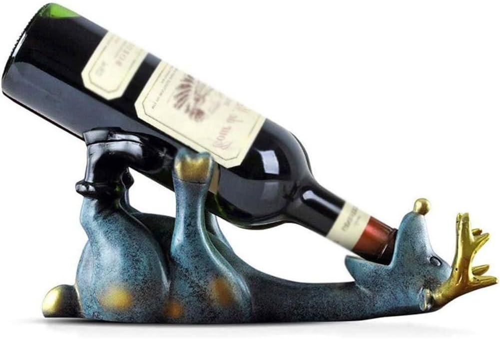 Soporte para Botellas de Vino de Resina, Estilo Rústico, para Mostrador