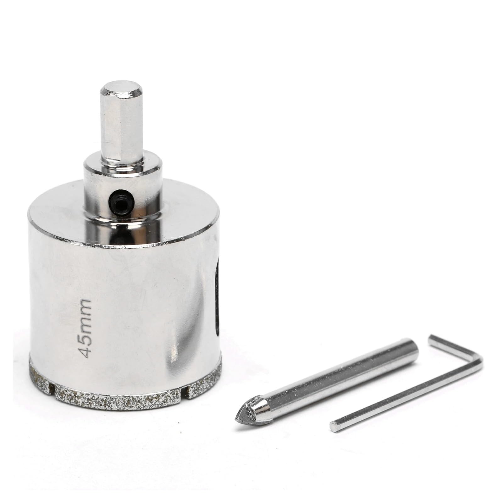 Punte For Seghe A Tazza Diamantate Da 18-125 Mm Con Punta Centrale, Gambo Esagonale, Utensili For Muratura Rivestiti Da 10 Mm For Pietra, Vetro, Granito(70mm)