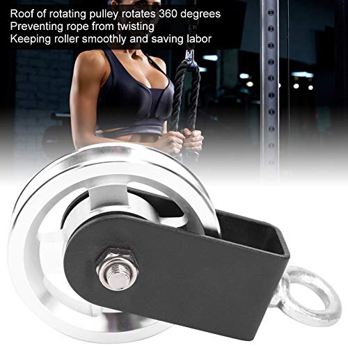 Polia De Cabo, Roda De Polia De Liga De Alumínio Silenciosa De 3,74 Pol./95mm, Para Equipamentos De