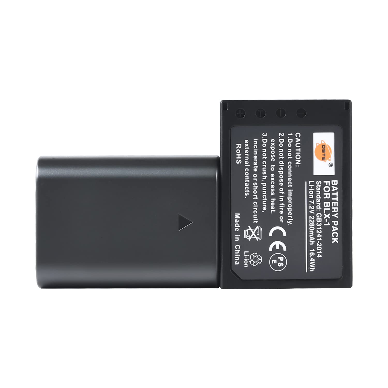 DSTE 2pcs BLX-1 BLX1 Li-Ion Akku kompatibel mit Olympus OM-1 OM1 Micro
