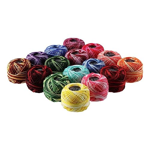 Hilos de algodón coloridos para bordado en ovillos x16 miniatura 5