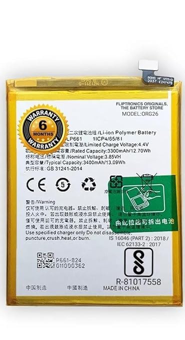 Image of THE BATTERY STORE Original BLP661 Battery for Oppo F7 / A3 /CPH1819 / CPH1821 / PADM00 / CPH1837 / PADT00 / Batttery with 6 Month Warranty**** (PR123)