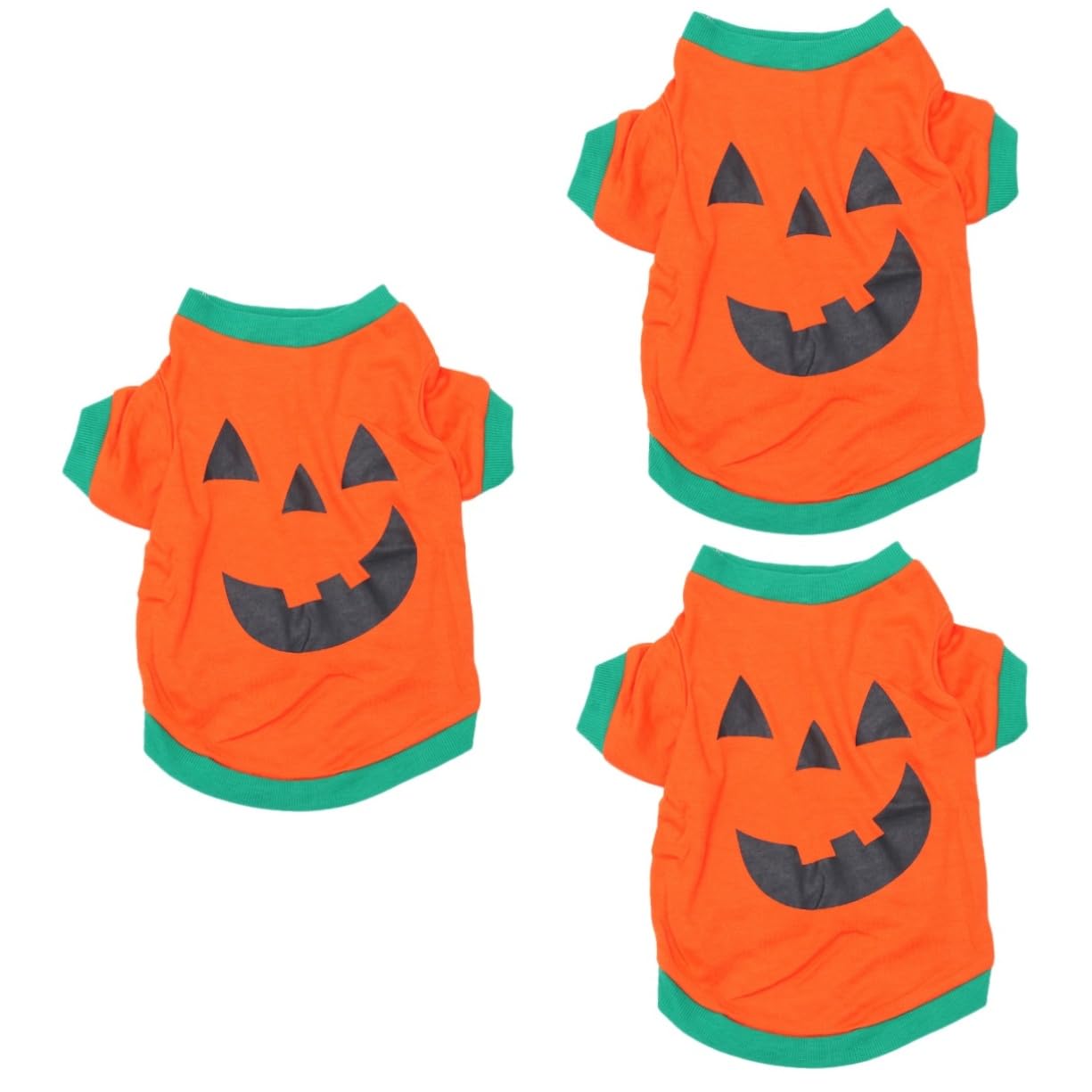 BESTonZON 3 Vestiti Zucca Per Animali Domestici Top Zucca Per Camicia Animali Domestici Halloween Costume Da Compagnia Halloween Costume Da Cane