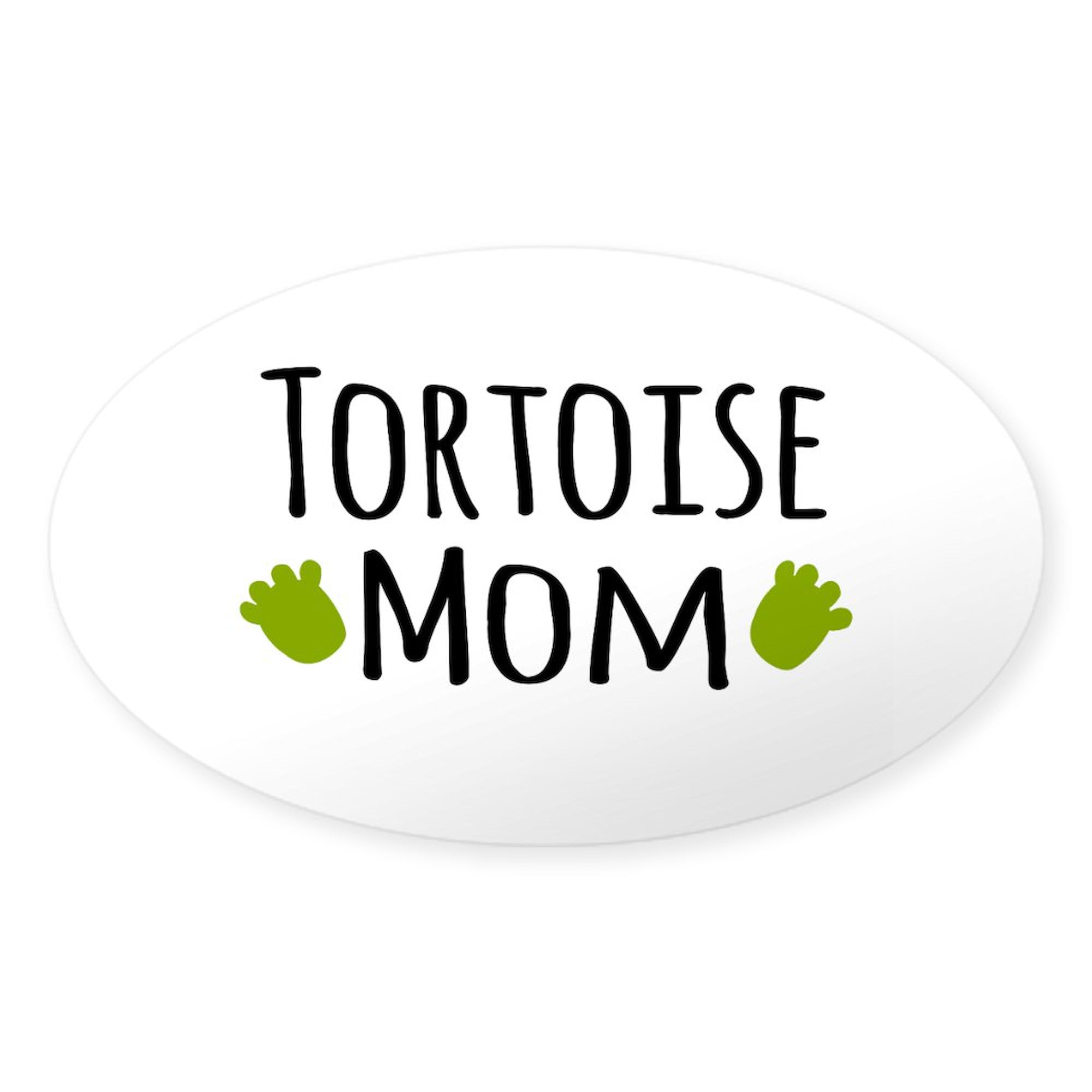 CafePress Tortoise Mom Sticker Oval Car Bumper Sticker
