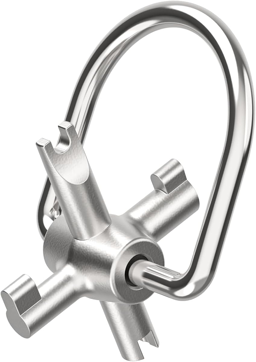 HVAC Locking Caps Key for 410A and R22 Refrigerant Safety Caps, for Installation and Removal of Locking Caps Used, Tamper Resistant Key Tool