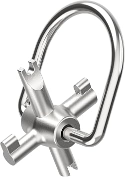 HVAC Locking Caps Key for 410A and R22 Refrigerant Safety Caps, for Installation and Removal of Locking Caps Used, Tamper Resistant Key Tool