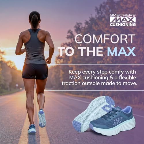 Skechers Women's Max Cushioning Endeavour Canova Sneaker, Blue/Multi, 8 Wide by Skechers - Used condition - Image 2