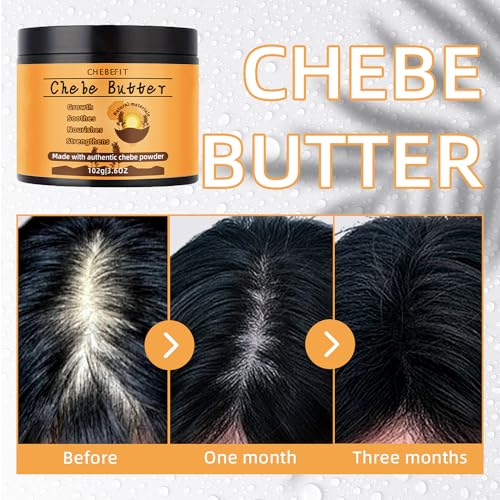 Chebe Hair Butter with Rosemary Oil - For Hair Growth, Thickening, and Moisturizing All Hair Types, 3.6 Oz - Image 4