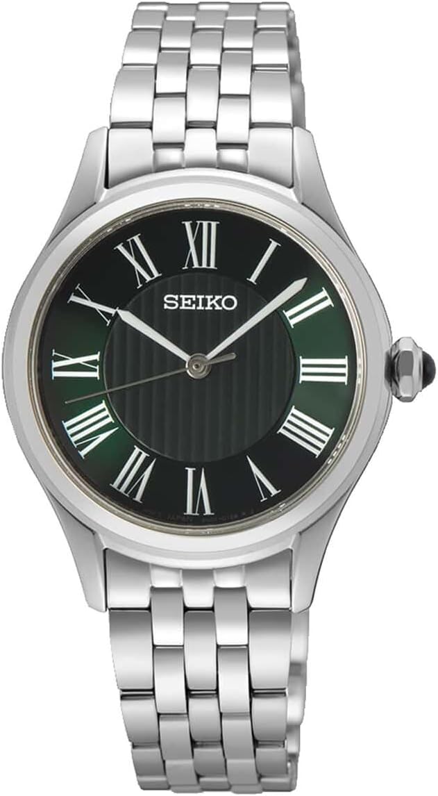 Seiko Reloj analógico de Cuarzo para Mujer con Correa de Acero Inoxidable SUR611P1 oferta Amazon