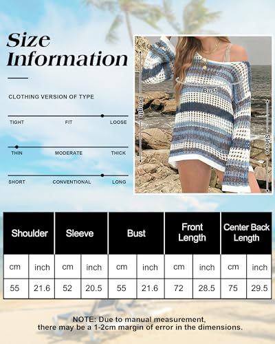 Image of CoCozy Crochet Cover Up for Women Mesh Hollow Out Bikini Cover Ups for Swimwear Summer Swimsuit 2026