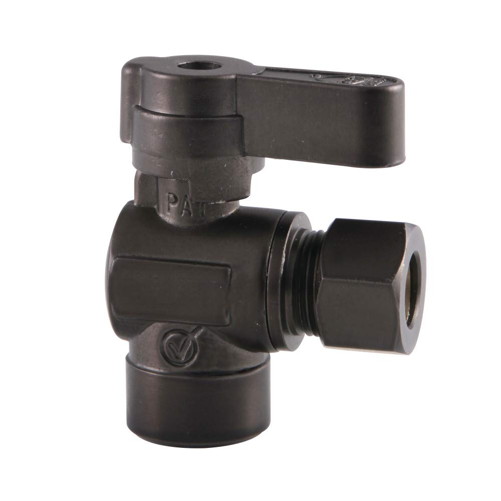 Vanne d'arrêt d'angle anti fuite en laiton bronze huilé KF4320ORB