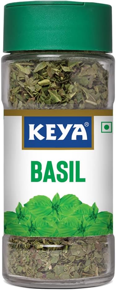 Basil | Freeze Dried | Seasoning for Pasta, Pizzas, Soups, and Salads | Rich in Antioxidants & Supports Digestion | No Artificial Flavours or Colours | 12g