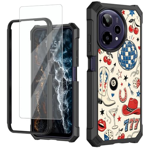 for Cricket Icon Plus 2026 Phone Case/AT&T Verge 2 with Screen Protector