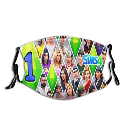 The Sims 4 To Be Famous House Decoration Sims Plumbob Outdoors Motorcycle Travel Ski Neck Gaiter Balaclava For Men Women Teens With 2 Filters