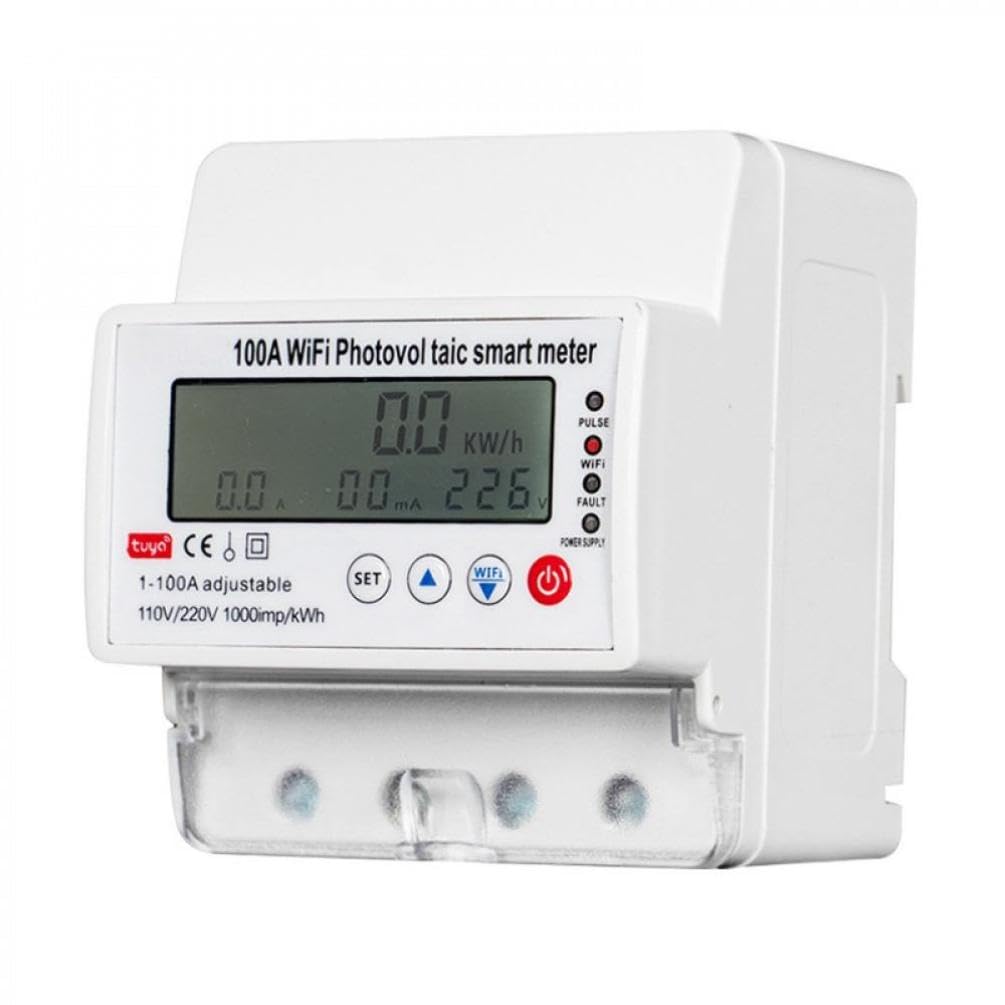 4P Monofase bidirezionale di energia elettrica Contatore di energia kWh Contatore WIFI Telecomando intelligente di energia elettrica Wattmetro 110/220 V 100A